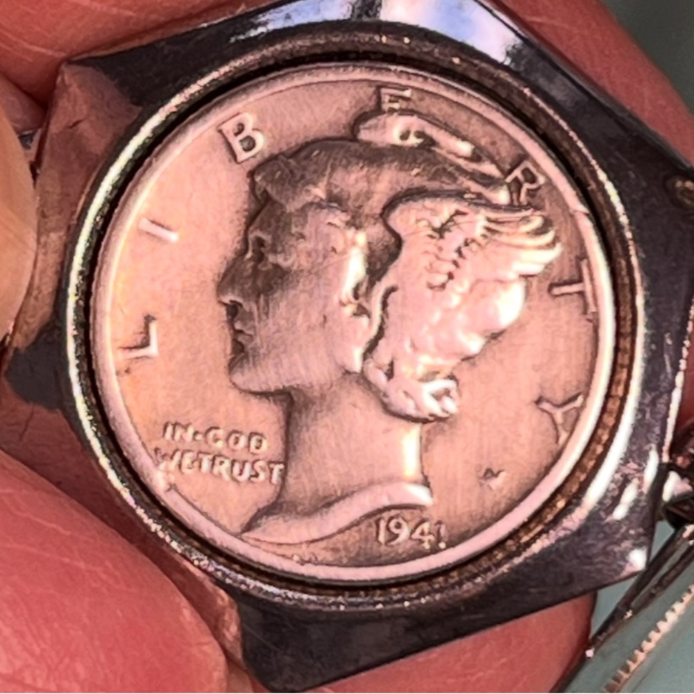 Vintage Liberty Head Mercury Dime Silver CoinLink Vintage Coin Bracelet - Picture 7 of 13